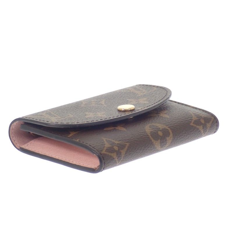 Louis Vuitton Porte Monnaie Rosalie Coin Case Monogram Canvas Pink Rose — view 9