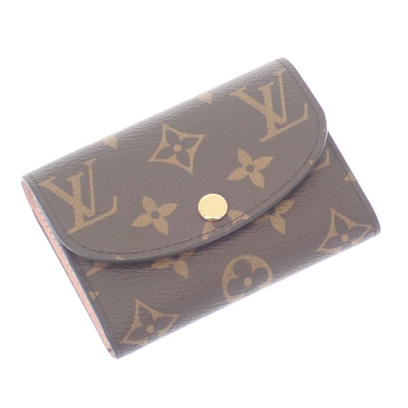 Louis Vuitton Porte Monnaie Rosalie Coin Case Monogram Canvas Pink Rose — view 2