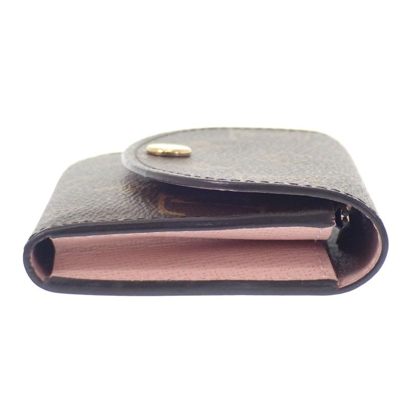 Louis Vuitton Porte Monnaie Rosalie Coin Case Monogram Canvas Pink Rose — view 6