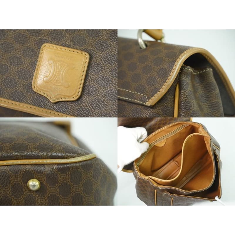 Celine Macadam Handbag Brown Bag — view 9