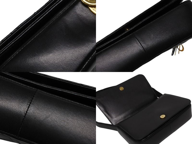 Dior Cannage Bag Lambskin Black Gold — view 7