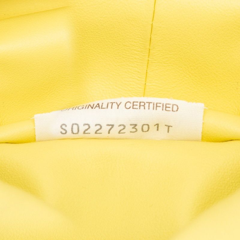 Bottega Veneta Double Knot Mini Handbag Yellow Leather — view 8