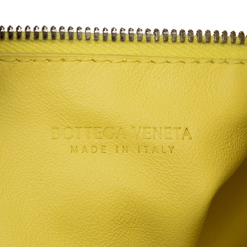 Bottega Veneta Double Knot Mini Handbag Yellow Leather — view 7
