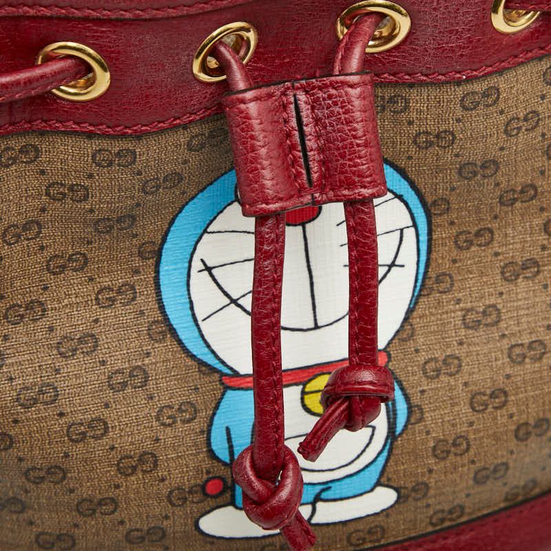 Gucci Doraemon Micro GG Supreme Mini Bucket Bag Crossbody — view 7