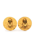 Chanel Vintage Coco Mark Round Gold Plated — view 3