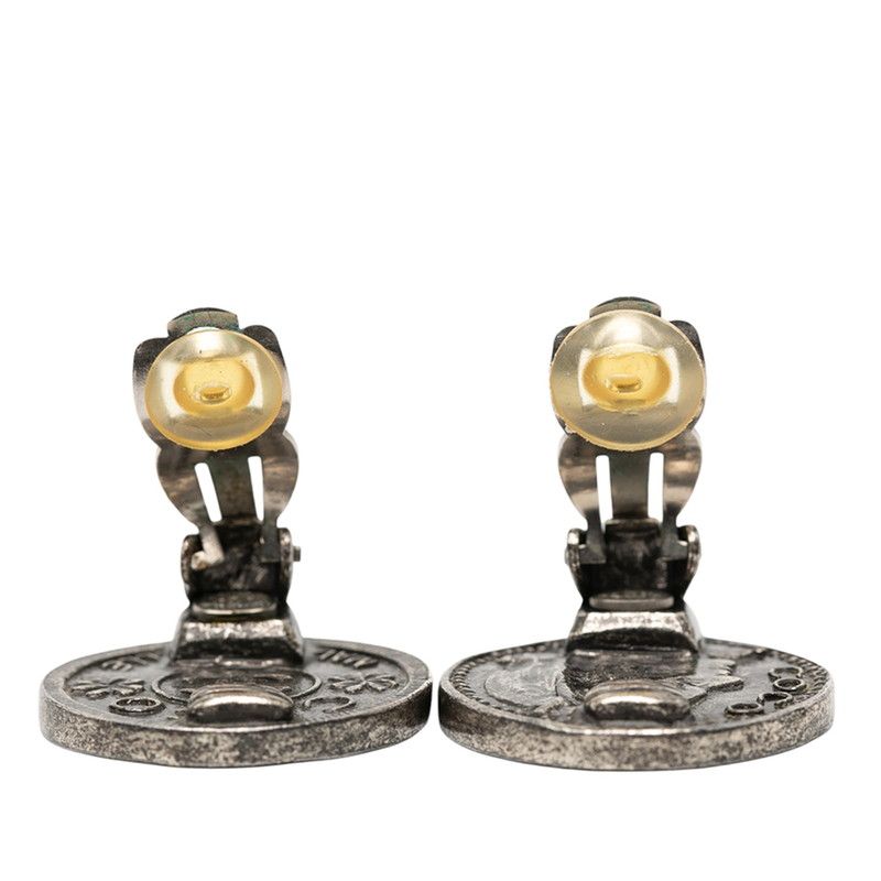 Chanel Coco Mark Round Silver Metal — view 4