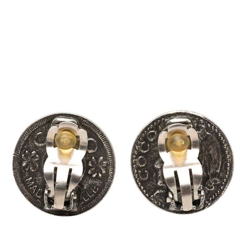 Chanel Coco Mark Round Silver Metal — view 3