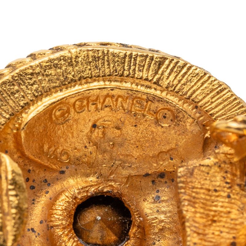 Chanel Round Bijou Gold Plated Rhinestone — view 6