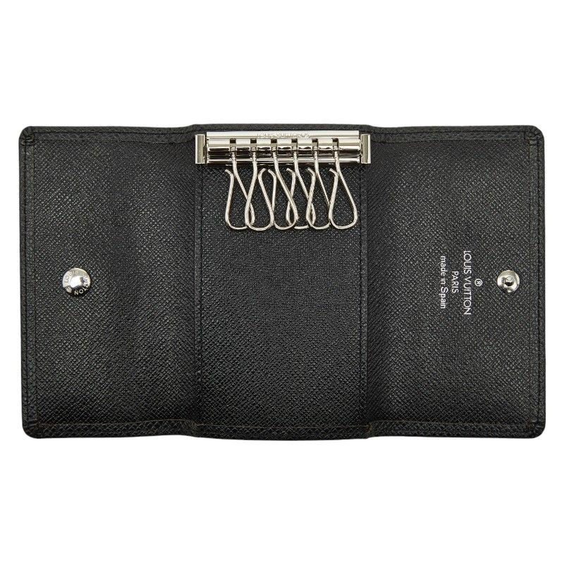 Louis Vuitton Taiga Multicles 6 key Holder Case Ardoise Leather — view 6