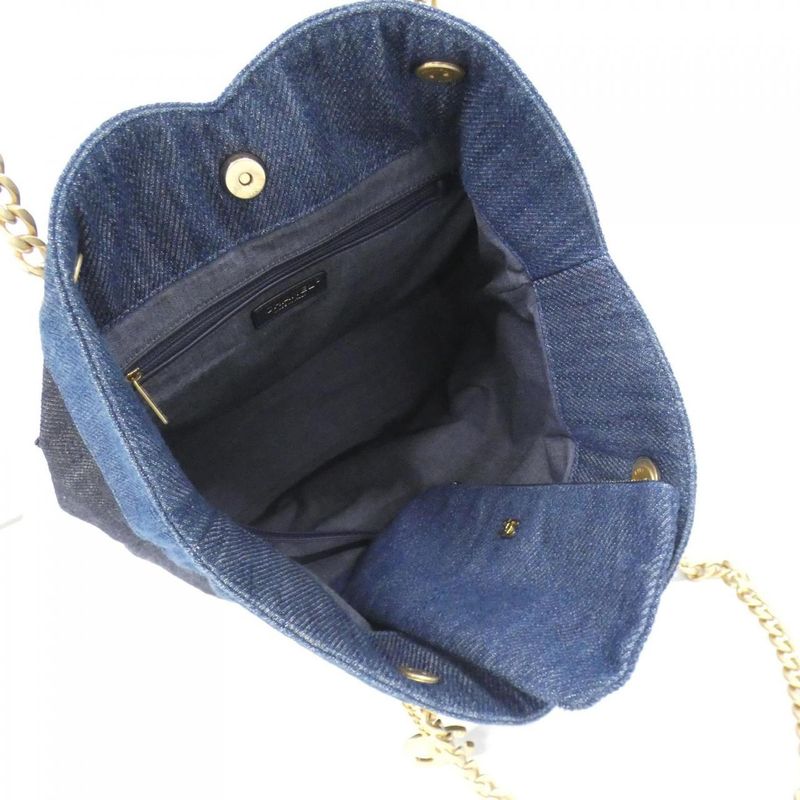 Chanel As3857 Pouch Denim Blue Bag — view 9