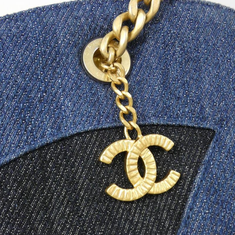 Chanel As3857 Pouch Denim Blue Bag — view 6
