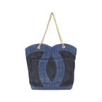 Chanel As3857 Pouch Denim Blue Bag — view 3