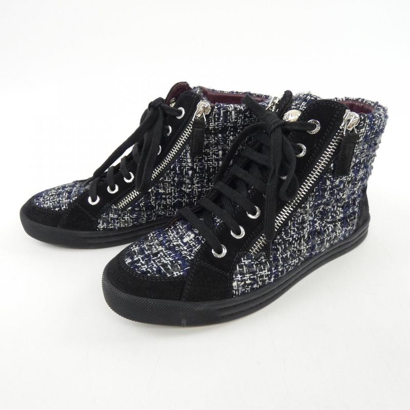Chanel Black Sneakers — view 3