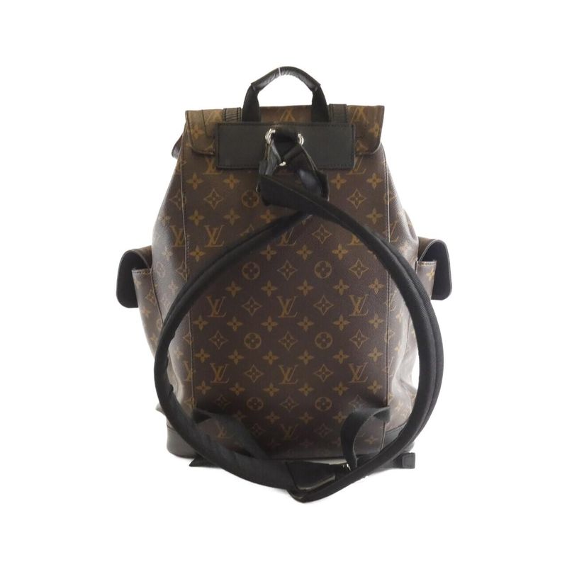 Louis Vuitton Monogram Macassar Christopher MM Backpack — view 3