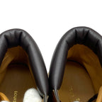 Louis Vuitton Line Ankle Boots Short Brown Logo Leather Mt0168 — view 8
