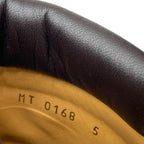 Louis Vuitton Line Ankle Boots Short Brown Logo Leather Mt0168 — view 7