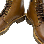 Louis Vuitton Line Ankle Boots Short Brown Logo Leather Mt0168 — view 9