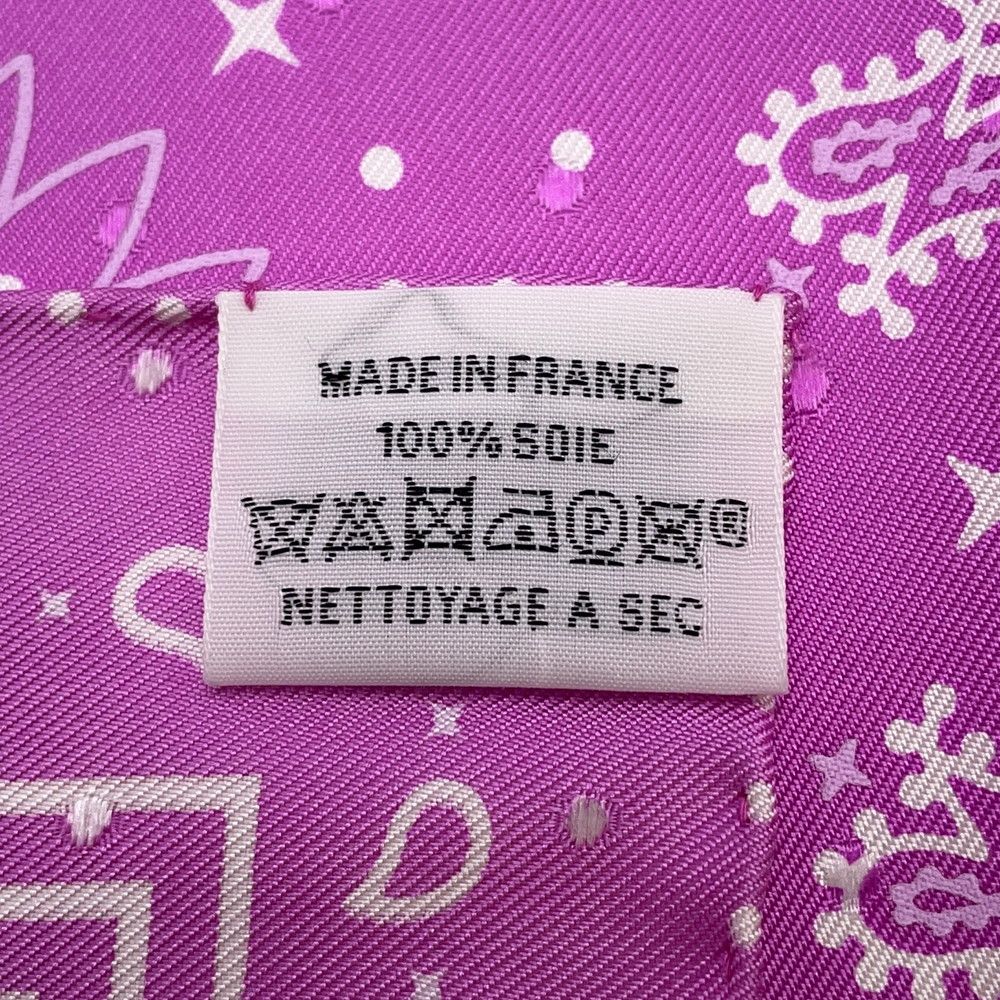 Hermes Scarf Carre 55 les Cles Bandana Silk Dot — view 3
