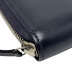 Gucci Wallet Leather Mistral Micro Guccissima Navy Silver — view 7