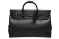 Gucci Kelly Shape Logo Boston Bag Calfskin Leather Black Silver