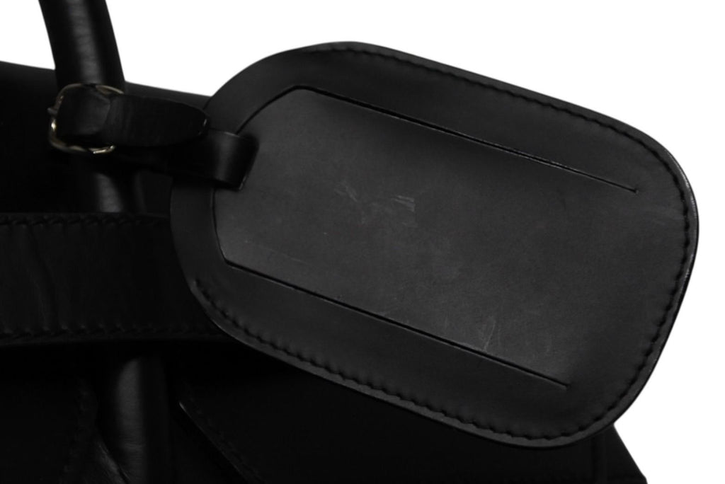 Gucci Kelly Shape Logo Boston Bag Calfskin Leather Black Silver — view 5