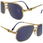 Yves Saint Laurent Vintage Gold Navy 5516 142 Sunglasses — view 5
