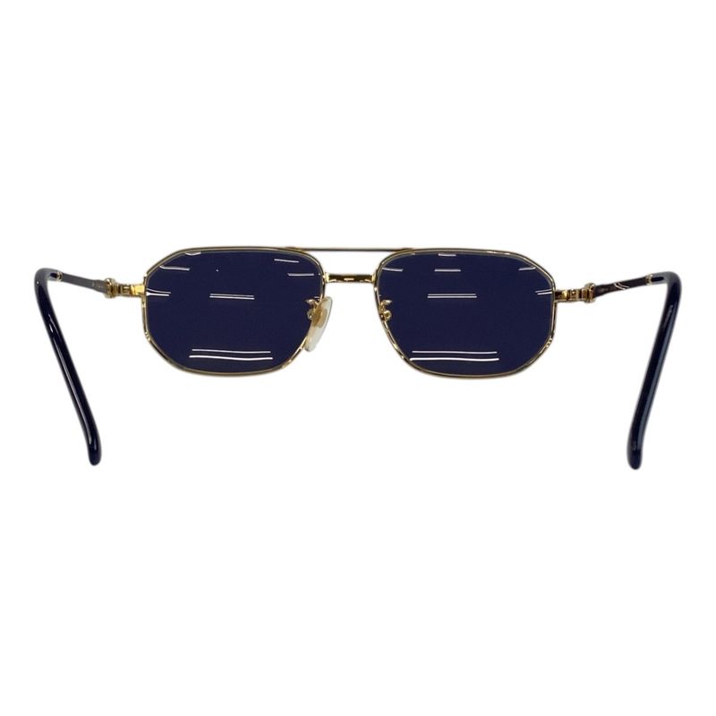Yves Saint Laurent Vintage Gold Navy 5516 142 Sunglasses — view 3