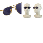 Yves Saint Laurent Vintage Gold Navy 5516 142 Sunglasses — view 9