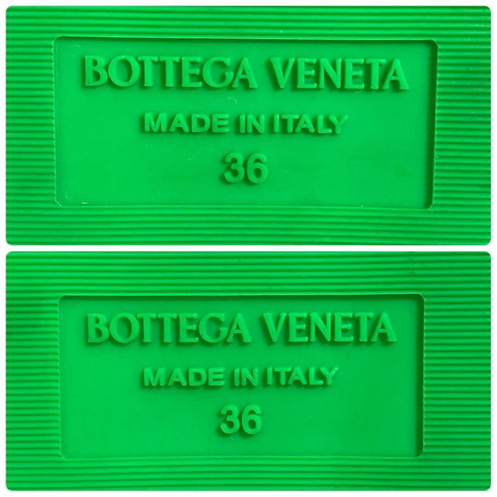 Bottega Veneta Resort Sponge Slide Sandals Green — view 9