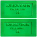 Bottega Veneta Resort Sponge Slide Sandals Green — view 9
