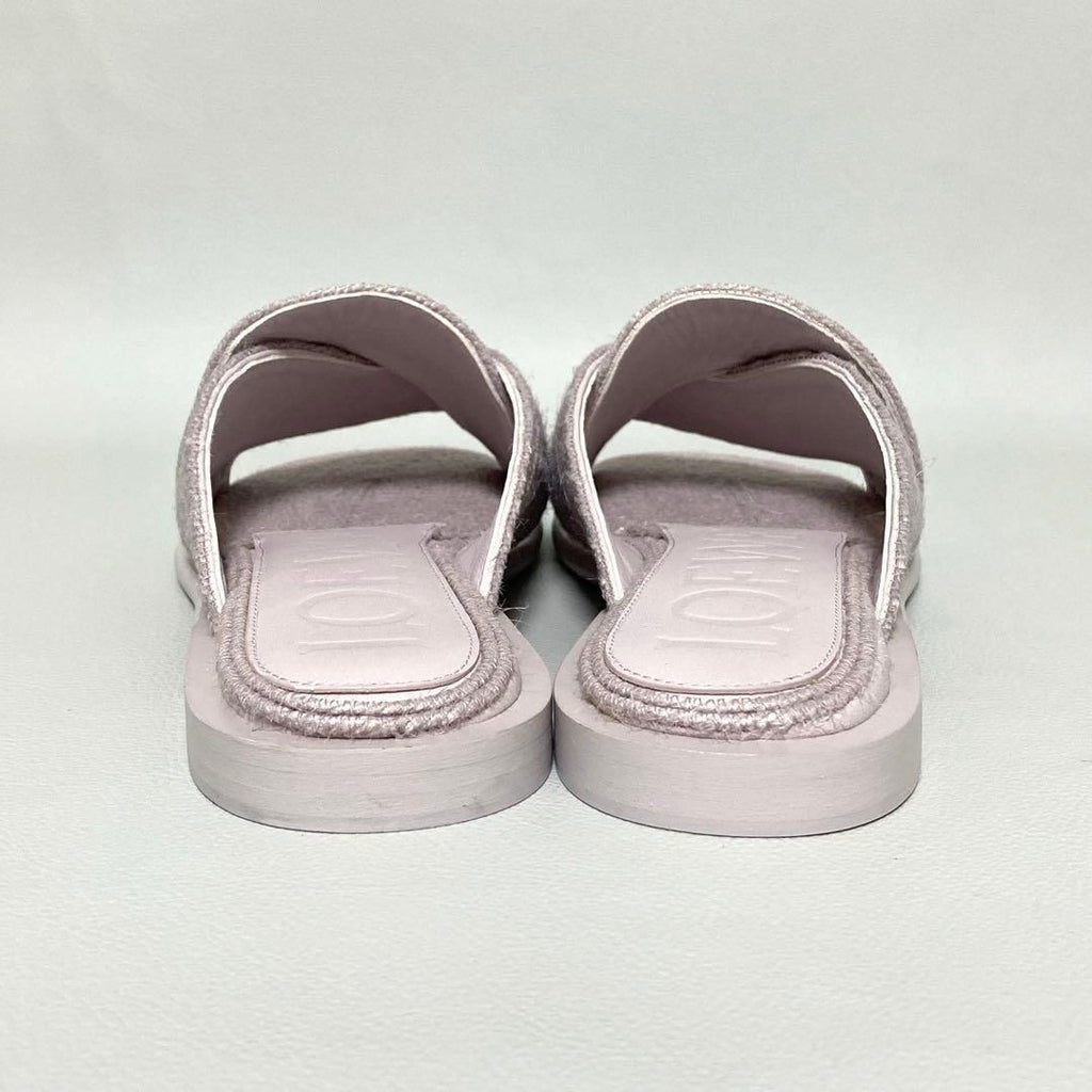 Loewe Slide Sandals Jute 39 Lavender — view 4