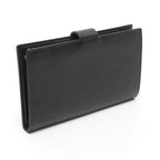 Chanel Bifold Long Wallet Coco Mark Black Leather — view 2