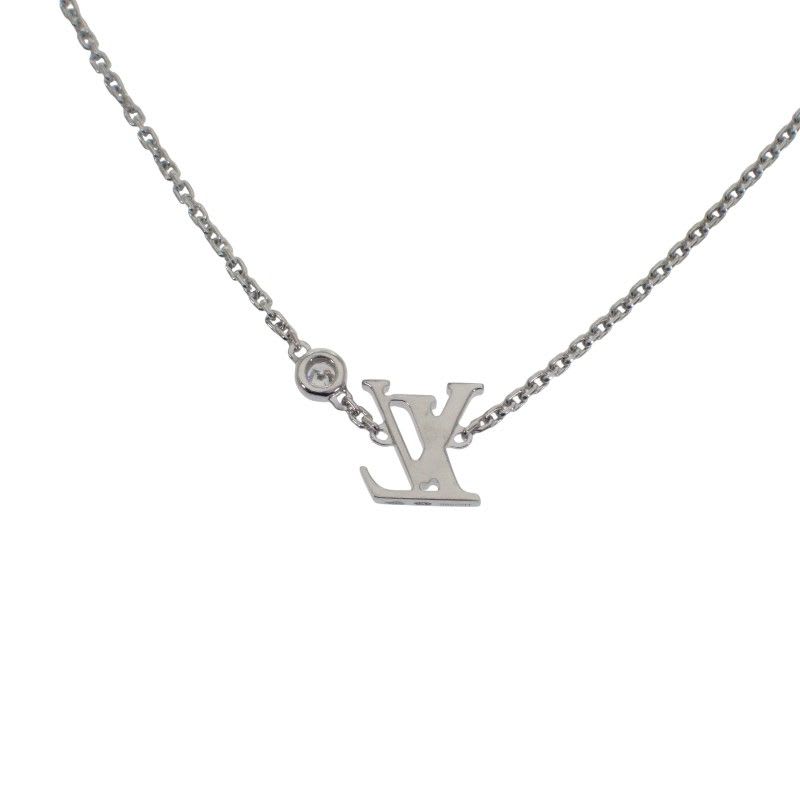 Louis Vuitton Pendant Ideal Blossom Necklace 18Kwhite Gold Diamond — view 3