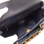 Gucci Bag Shoulder 2-Way Bamboo Suede Navy 000/123