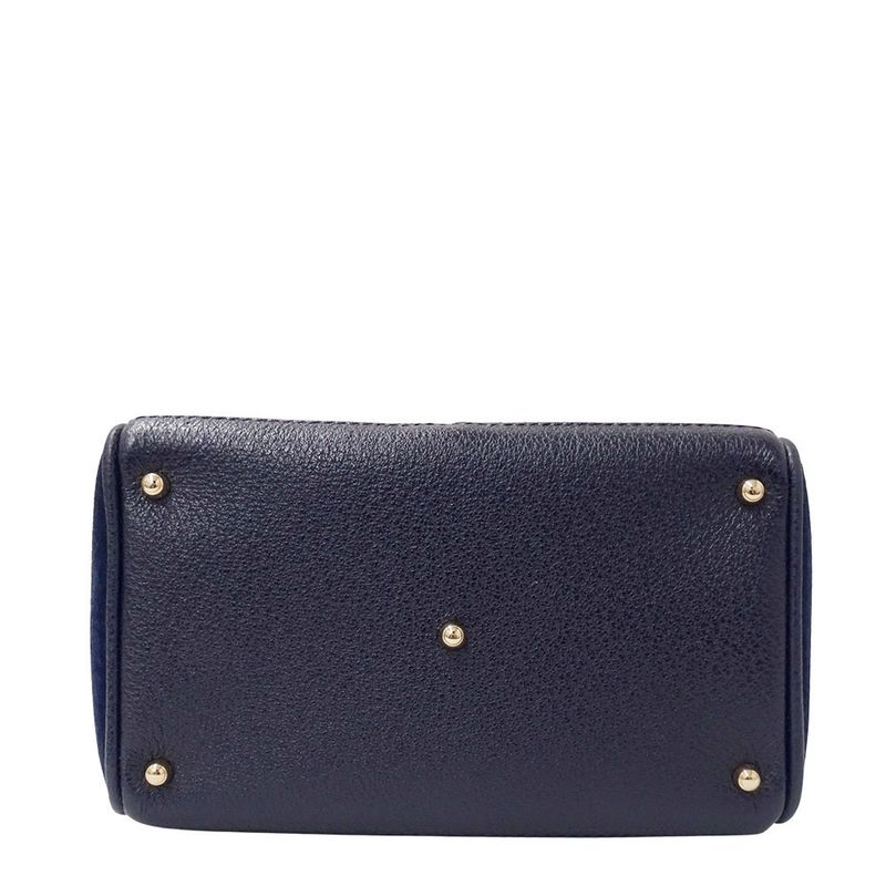 Gucci Bag Shoulder 2-Way Bamboo Suede Navy 000/123