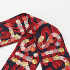 Louis Vuitton Bandeau Silk Monogram Key Pattern Logo Scarf Shawl Red — view 4