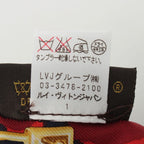Louis Vuitton Bandeau Silk Monogram Key Pattern Logo Scarf Shawl Red — view 9