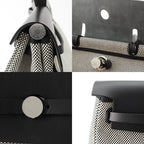 Hermes Herbag Her Bag Zip 50 Retourne Cabin Toile GM Shoulder Handbag