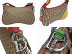 Dior Shoulder Bag Trotter Rasta Leather Canvas Silver — view 3
