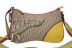 Dior Shoulder Bag Trotter Rasta Leather Canvas Silver — view 2