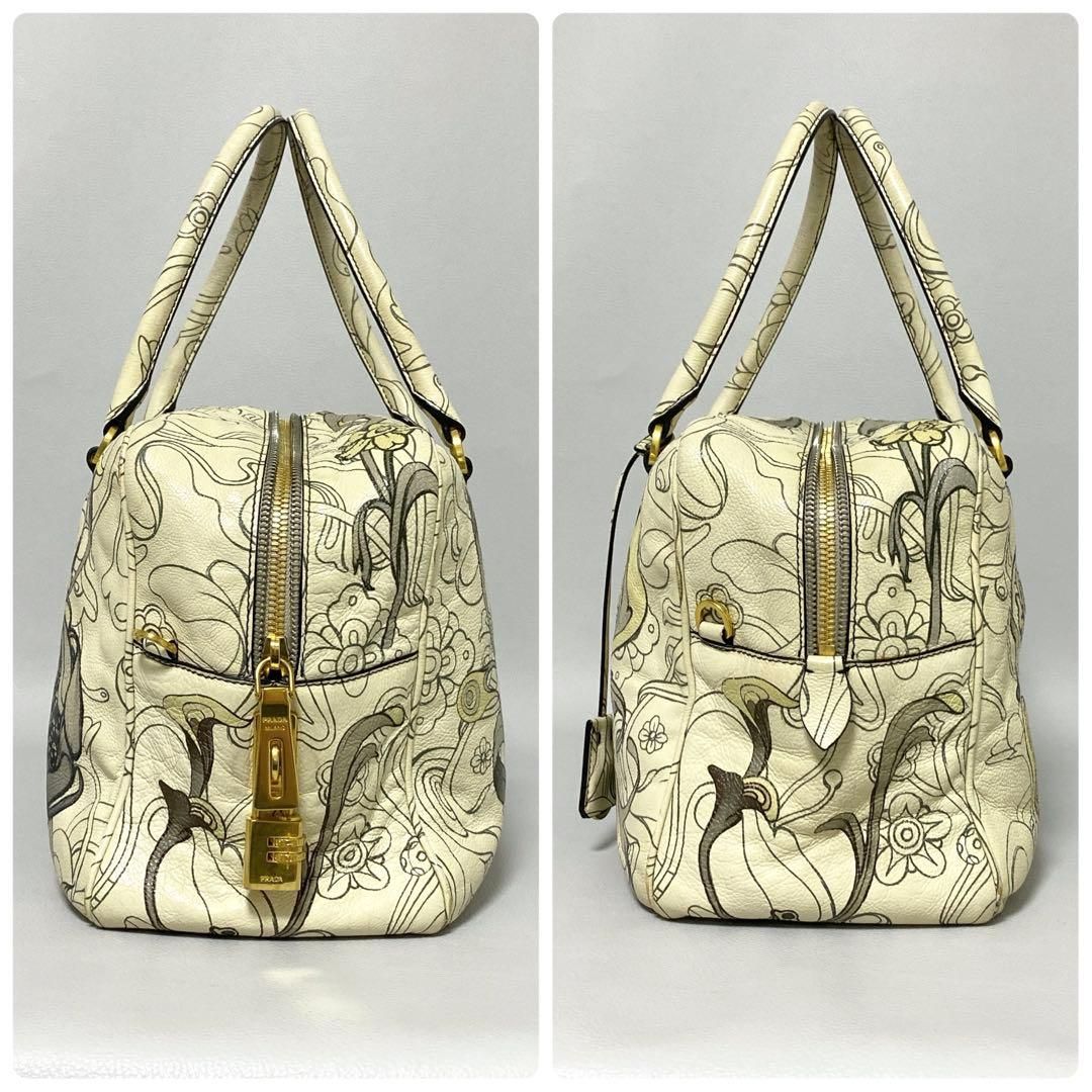 Prada Glace Calf Rabbit Handbag — view 5
