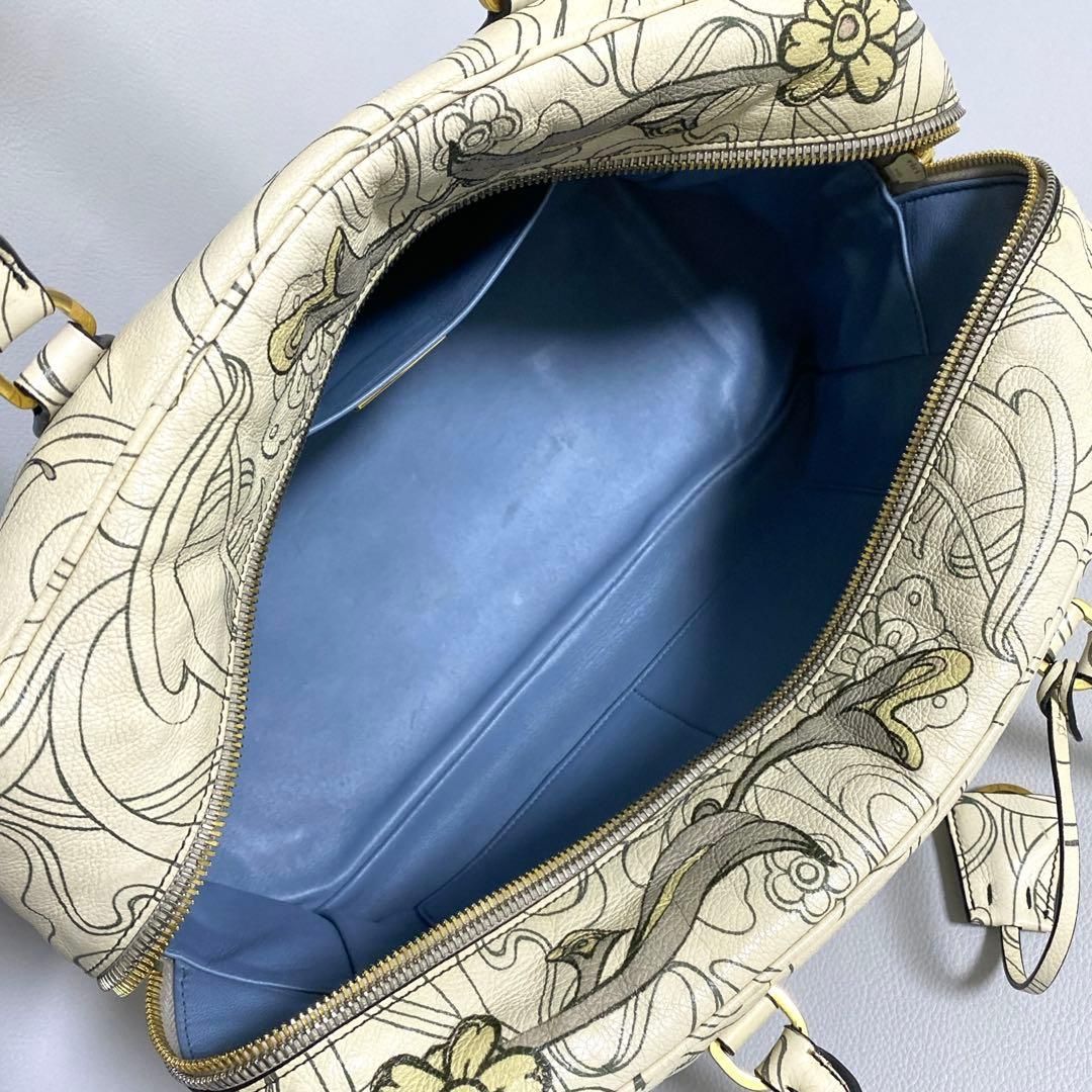 Prada Glace Calf Rabbit Handbag — view 3