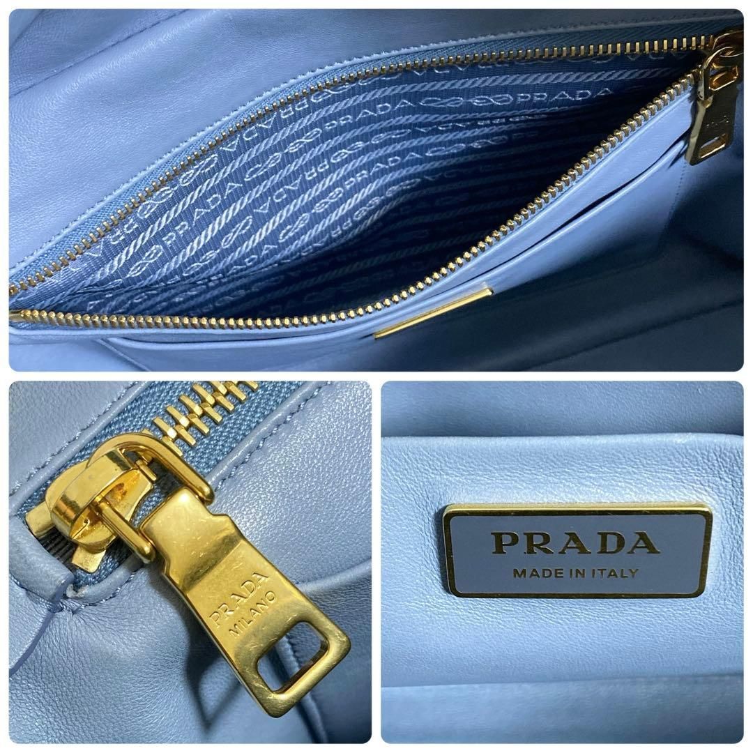 Prada Glace Calf Rabbit Handbag — view 4