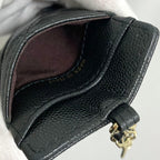 Chanel Quilted Card Case Caviar Leather Black CC Logo — view 4