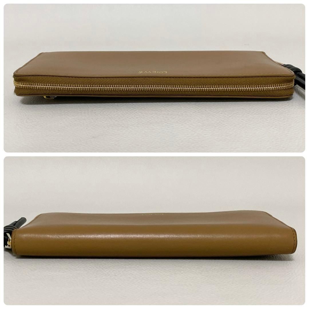 Loewe Knot Zip Around Wallet Camel — view 6