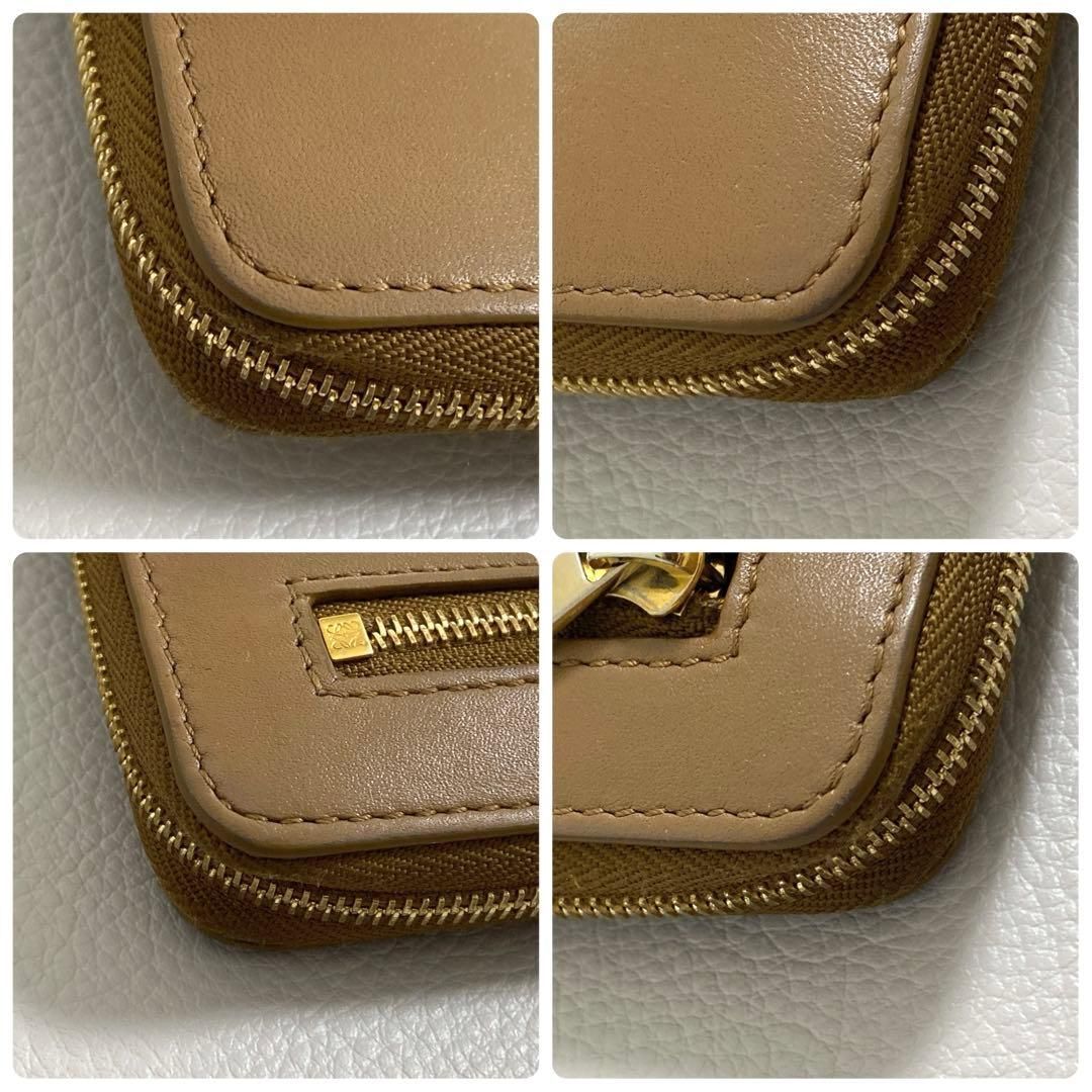 Loewe Knot Zip Around Wallet Camel — view 7
