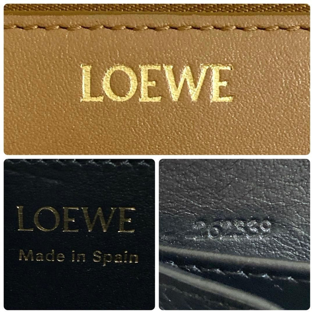 Loewe Knot Zip Around Wallet Camel — view 9
