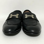 Hermes Moccasins Paris Loafers 35.5 Black — view 3