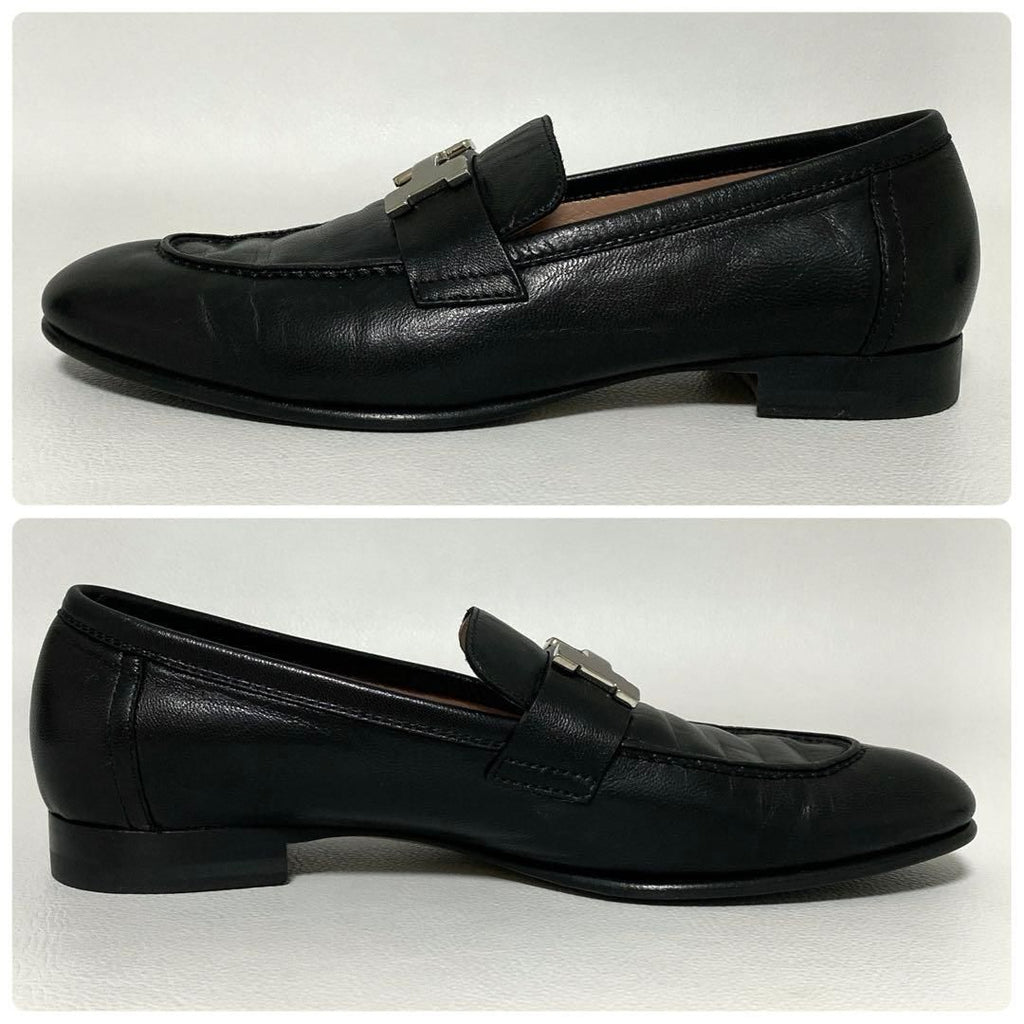 Hermes Moccasins Paris Loafers 35.5 Black — view 5