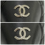 Chanel Quilted Side Gore Boots 36 Black Heel — view 8